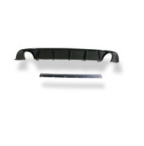 Parte trasera de Rieger falda insertar - Audi A3 8P A3 (8P): 07.08- (ex fa Fox exhaust