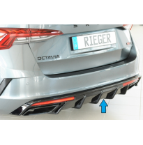 Inserto trasero Rieger Octavia RS (NX): 07.20-07.24 (hasta Facel.) Fox exhaust