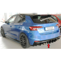 Skoda Fabia PJ - Añadido difusor trasero Rieger, ABS, brillante, para salidas de escape deportivas izquierda y derecha (4 x 90 m