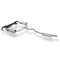 Subaru Outback BT con inserto trasero negro brillante Silenciador trasero Fox exhaust
