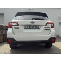 Silenciador final Subaru Outback BS - tubo de escape: 1x90 Tipo 25 Fox exhaust