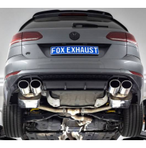 VW Golf VII Variant R - 4-Motion Silenciador trasero y delantero - 2x115x85 Tipo 32 derecho /izquierdo Fox exhaust