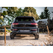 VW Golf 8 GTI Silenciador final y presilenciador, salida derecha/izquierda 80 mm - Fox exhaust