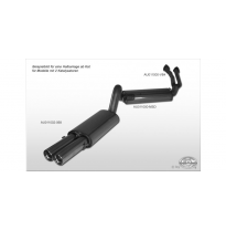 Escape FOX Audi 80/90 - 89, B3, B4 - sedan/ Coupe/ Cabrio tubo conexion to the catalizador for AU011000-escape central