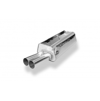 Silenciador final Audi 80 tipo B4 Ø63,5 mm - 2x70 tipo 10 Fox exhaust