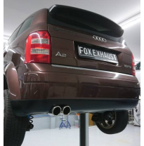 Audi A2 - 1,2 l TDI 3 l Sistema parcial desde el catalizador - 2 x 80 tipo 16 Fox exhaust
