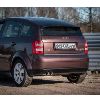 Audi A2 - 1,2 l TDI 3 l Sistema parcial desde el catalizador - 2 x 76 tipo 25 Fox exhaust