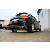 Escape FOX Audi A3 - 8V Sportback escape final salida duplex - 160x90 38 duplex