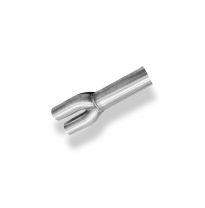 Tubo de conexión Audi RS4 B5 de 90 mm/2x76 mm con adaptador de 2x55 mm. Fox exhaust