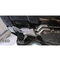 Escape FOX Audi 100/A6 C4 quattro escape final - 2x70 16