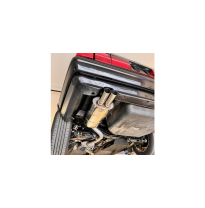 Audi 100 quattro Typ C3 catback final y silenciador delantero - 2x63 Typ 10