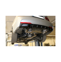 BMW F30 / 31 - 335d Escape trasero FOX salida cruzada derecha / izquierda - 1x90 tipo 25 derecha / izquierda esmalte negro