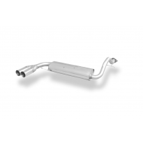 Honda Civic 4 + CRX II - EC8 EC9 ED6 ED7 ED9 Silenciador trasero transversal - 2x70 Tipo 10 izquierdo Fox exhaust