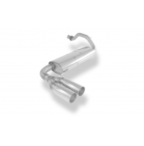 Honda Civic 4 + CRX II - EC8 EC9 ED6 ED7 ED9 Silenciador trasero transversal - 2x90 Tipo 10 izquierdo Fox exhaust