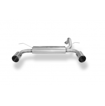 Honda Civic 5 silenciador final salida cruzada derecha/izquierda - 1x114 t Fox exhaust