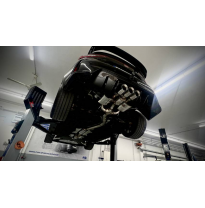 Sistema de escape parcial Honda Civic 11 Type R de 80 mm de OPF que consta de: Fox exhaust