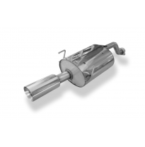 Silenciador trasero de salida única para Honda Civic 6 - Coupé EJ6 - 1x100 Tipo 24 Fox exhaust