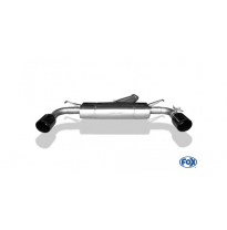 FOX Salida cruzada del Escape trasero derecha / izquierda - 1x114 tipo 25 negro esmaltado brillante Hyundai i30N Performance - N