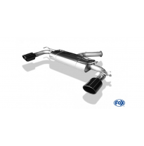 FOX Escape trasero salida cruzada derecha / izquierda - 129x106 tipo 44 negro esmaltado brillante Hyundai i30N Performance F