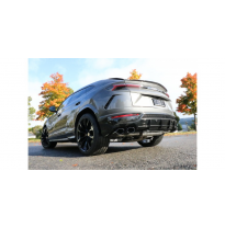 Lamborghini Urus Escape deportivo con válvulas de escape - 2x115x85 tipo 38 derecho/izquierdo revestido de negro