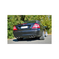 Escape FOX Mercedes CLK Typ 209 Cabrio &amp; Coupe escape final salida duplex Ø70mm - 2x115x85 32 duplex