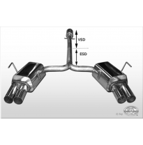 Escape FOX Mini Cooper S R53 escape final duplex salida duplex - 2x76 10 duplex