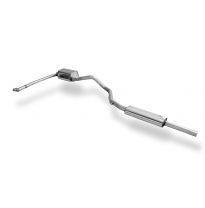 Renault Megane IV GT silenciador final y delantero - 1x50 tipo 10 Fox exhaust