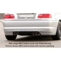 Rieger Heckansatz fÃ¼r Coupe und Cabrio para salida de escape doble l Fox exhaust