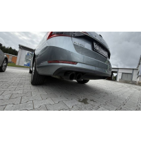 Skoda Superb 3V 4x4 (3T) Silenciador final - 2x90 Typ 25 negro Fox exhaust