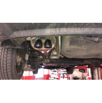 Escape trasero FOX Skoda Rapid - 2x55 tipo 26