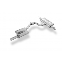 Salida del silenciador final del Skoda Karoq 4x4 derecha/izquierda con silenciador delantero Fox exhaust