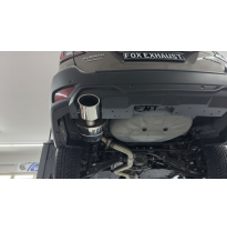 Inserto trasero Subaru Outback BT ABS negro mate con 1 tubo de escape Fox exhaust