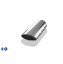 Cola de escape para soldar 38 - right 115x85 mm / lenght: 240 mm - oval slant to the right side / laterally rolled / without abs