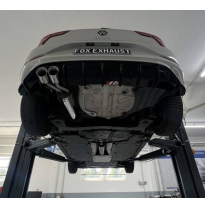 VW Polo AW Facelift silenciador final y delantero - 2x90 tipo 25 Fox exhaust