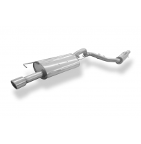 VW Golf IV Jubi-StoÃstange silenciador final Ã63,5 y silenciador delantero Fox exhaust