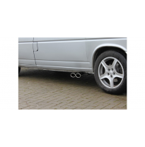 Escape FOX VW T4 Bus/ Transporter/Multivan/Caravelle Sidepipe system with final and escape delantero, exit on the drivers side -