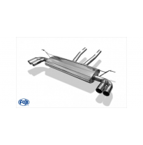 Escape FOX VW Touareg 7L escape final salida duplex - 2x80 25 duplex - diametro: 70mm