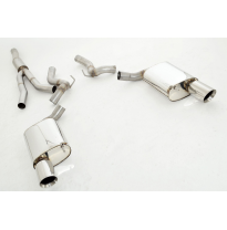 Catback-System De 70 Mm Con Salida De Escape Izquierdo Y Derecho Friedrich Ford Mustang Vi Cabrio  Desde Año: 2014  2.3l Ecoboos