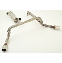 Sistema De Catback De Tubo Lateral De 70 Mm Con Salida De Escape Izquierdo Y Derecho Friedrich Ford Ranger 2ab (Tambien Para Coc