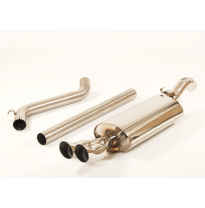 Sistema De Catback Racing De 63,5 Mm Friedrich Vw Golf Ii  Año: 83-92  1.3l 40kw / 1.6l 51/53/55kw/ 1.6l D 40kw / 1.6l Td 44/51/