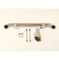 Cuprohr + Tubo De Escape 80 / 100mm Ovalado Friedrich Porsche 911 Typ 964 Carrera 2 &amp; 4  Año: 89-93  3.6l 184kw