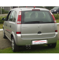 Sistema De Catback De 63,5 Mm Friedrich Opel Meriva a  Año: 2003-2010  1.3l Cdti 55 Kw / 1.4l 16v 66kw / 1.6l 64kw / 1.6l 16v 74
