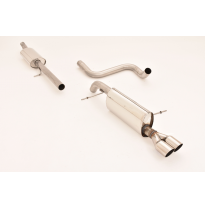 Sistema De Catback De 63,5 Mm Friedrich Ford Fiesta Ja8 Facelift  Desde Año: 01/2013  1.0l Ecoboost 74/92kw