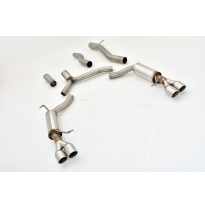 Catback-System De 76 Mm Con Salida De Escape Izquierdo Y Derecho Friedrich Audi A5 B8 Sportback 2wd &amp; Quattro  Desde Año: 09/200