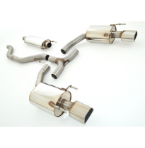 Catback-System De 76 Mm Con Salida De Escape Izquierdo Y Derecho Friedrich Opel Vectra C  Desde Año: 2005 Gts Opc  2.8l V6 Turbo