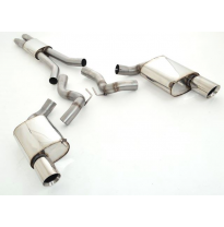 Catback-System De 76 Mm Con Salida De Escape Izquierdo Y Derecho Friedrich Ford Mustang Vi Cabrio  Desde Año: 2015  5.0l V8 310k