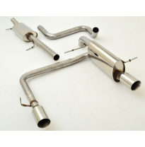 Sistema De Catback De 63,5 Mm Con Salida De Escape Izquierdo Y Derecho Friedrich Ford Fiesta Ja8  Año: 10/2008-12/2012  1.4l Tdc