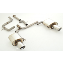 Sistema De Catback De 63,5 Mm Con Salida De Escape Izquierdo Y Derecho Friedrich Ford S-Max  Año: 2008-05/2010  2.2l Tdci 129kw