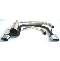 Sistema De Catback De 63,5 Mm Con Salida De Escape Izquierdo Y Derecho Friedrich Vw Polo 9n3  Año: 04/2005-2009 Hatchback  1.2l