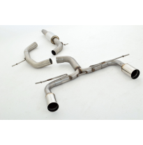 Catback-System De 76 Mm Con Salida De Escape Izquierdo Y Derecho Friedrich Vw Golf V  Año: 2003-2008 2wd  1.4l 16v 55/59kw / 1.4